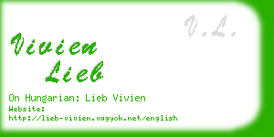 vivien lieb business card